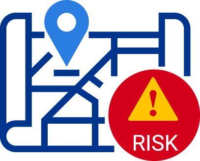 Map icon risk