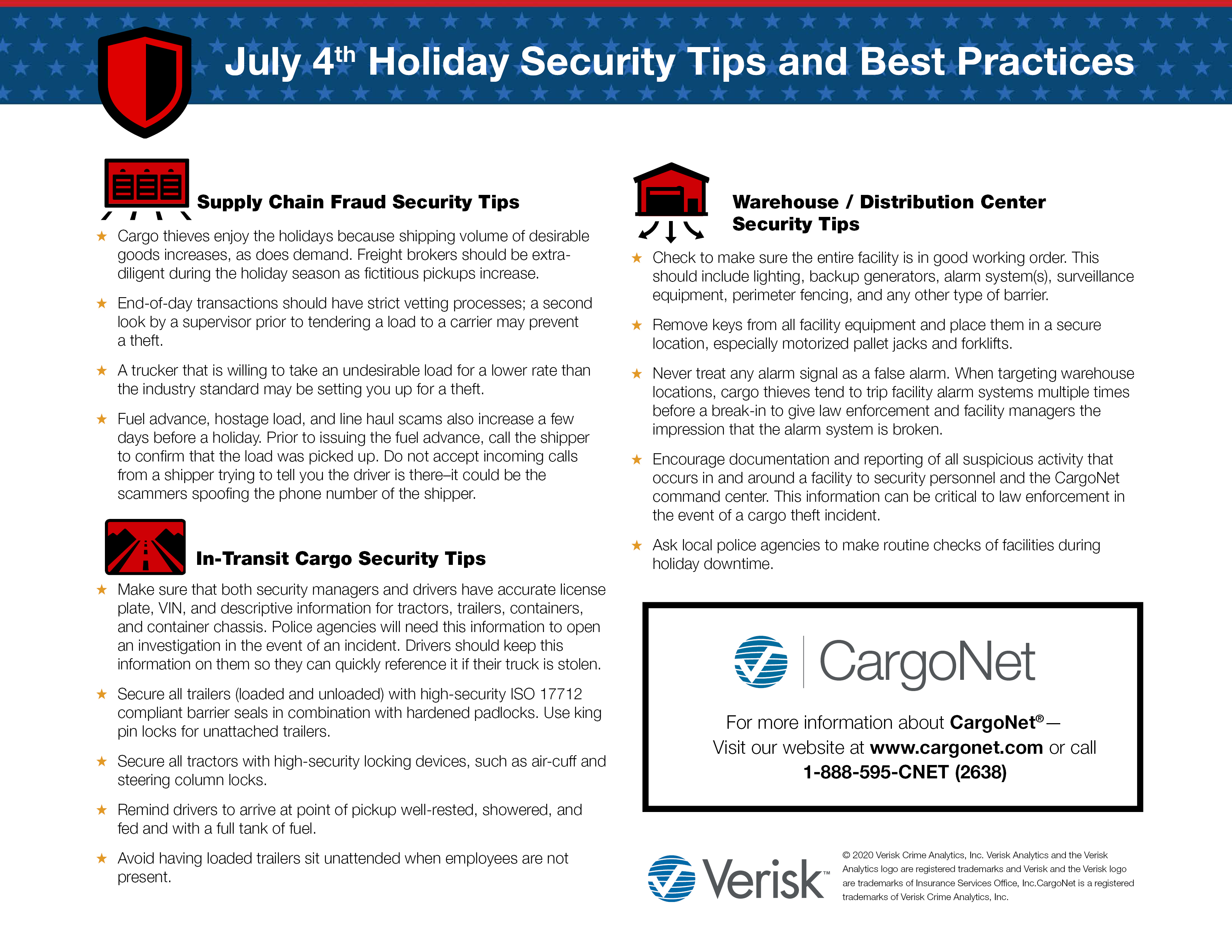 CargoNet July 4th Theft Trends and Security Tips 20202